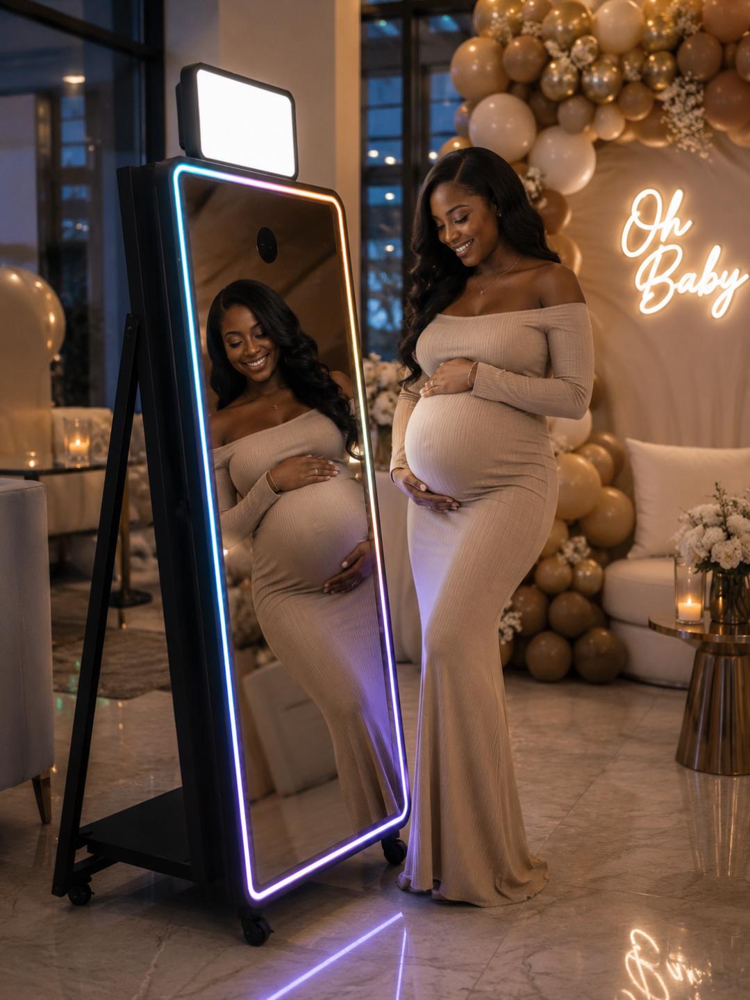Elegant private celebration mirror experience